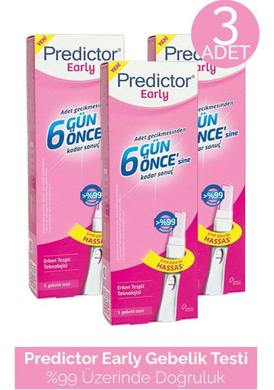 Predictor Early Gebelik Testi 3 Adet