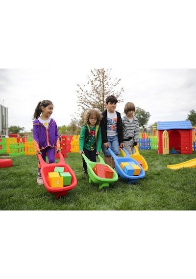 El Arabası Yeşil + Tırmık Ve Kürek Hediye Set Yeşil