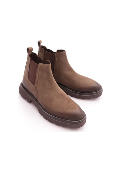 Dgn 124040 Erkek Strech Detayli Bot Haki Nubuk