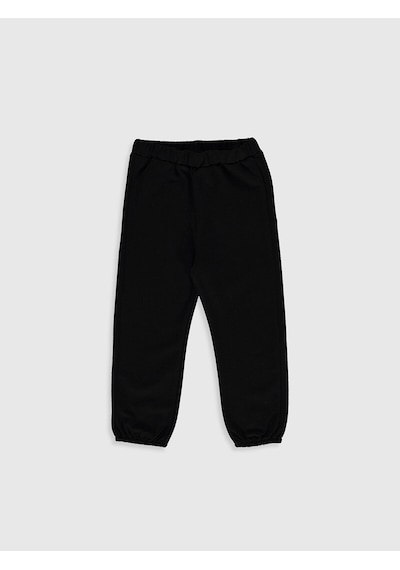LC Waikiki Lcw Baby Siyah Beli Lastikli Basic Kız Bebek Eşofman Alt New Blakız Çocuk