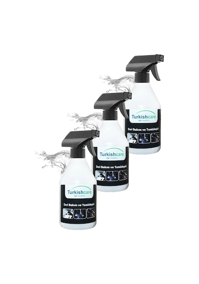 Turkishcare Deri Bakım Ve Temizlik Spreyi 500 Ml. Üçlü Set Renksiz