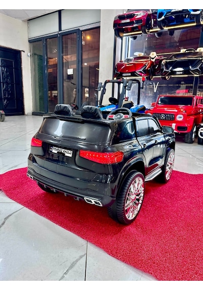Poyraz Akülü Maserattı Suv Akülü Araba 12v 0-7 Yaş Özel Plaka Siyah