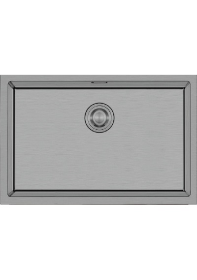 Crauf Stella 4454 Pvd Mat Gri 50x40 El Yapımı Paslanmaz Çelik Mutfak Eviyesi Mat Gri