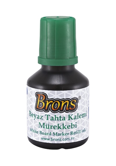 Brons White Board Marker Tahta Kalemi Mürekkebi 30 Cc. Yeşil