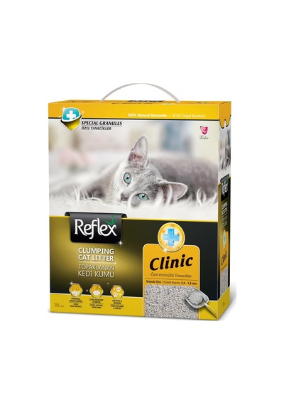 Klinik Özel Formüllü Tanecikler Topaklanan Kedi Kumu 10 Lt