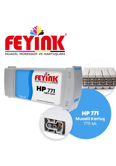 Feyink Hp 771 Light Cyan Lc Feyink Kartuş 775ml