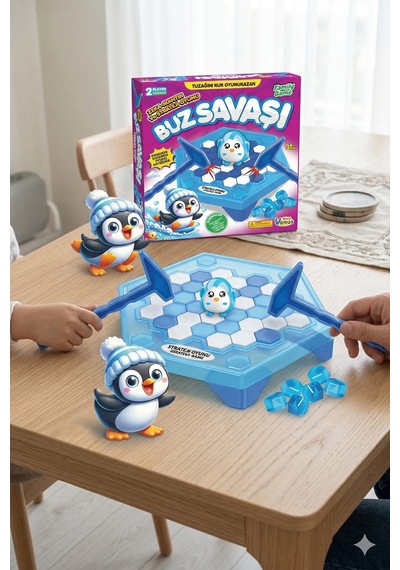 Buz Savaşı Zeka Ve Strateji Oyunu - Penguen Düşürme Oyunu