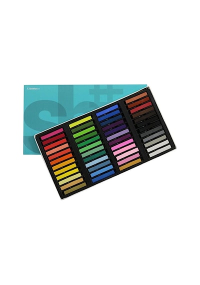 Soft Pastel Toz Pastel Boya Seti 48 Renk Tam Boy Large Karışık Çok Renkli