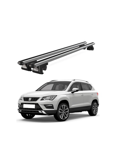 Venüs Seat Ateca 2016 Ve Sonrası Uyumlu Gri Ara Atkı Port Bagaj Tavan Barı