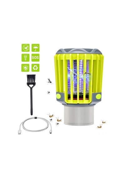 Mufunye Fiziksel İlaçsız Led Mus Musu Öldürücü: 20m² Kapsama, Kamp Feneri Ve Flaş Işık Özellikleriyle İç/ Dış Mekanlar İçin Sarı