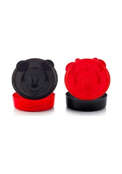 Minnie & Mickey Mouse 2'li Mama Saklama Seti Çok Amaçlı Tabak Ve Saklama Kabı