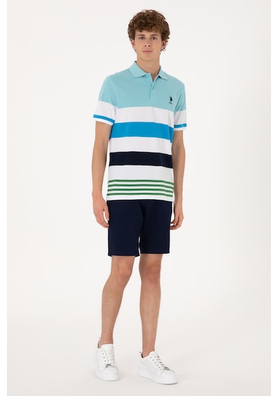 U.S. Polo Assn. Erkek Regular Fit Aqua Polo Yaka Tişört 50306820-VR007