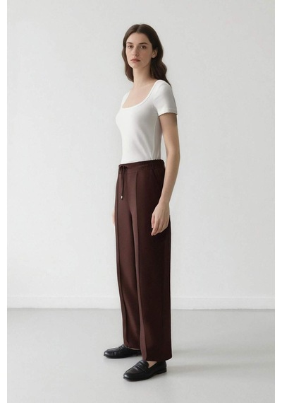 Defacto Jogger Pantolon Lastikli Bel Bağcıklı Basic Düz Paça D2573AX24AUBN130 Kahve Defacto Jogger Pantolon Lastikli Bel Bağcıklı Basic Düz Paça D2573AX24AUBN130 Kahve