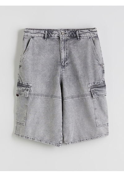 Lcw Jeans Gri Rahat Kalıp Erkek Jean Şort