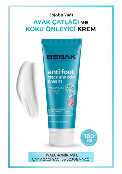 Bebak 100 Ml Ayak Çatlak Ve Koku Önleyici Ayak Bakım Kremi Hızlı Emilim Özelliği İle