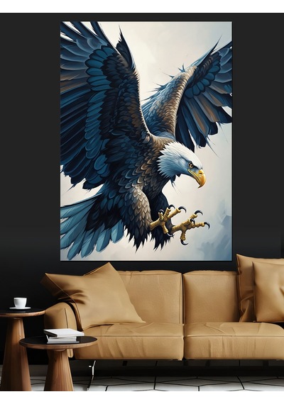Ahşap Tablo Uçan Kartal Yırtıcı Kuş