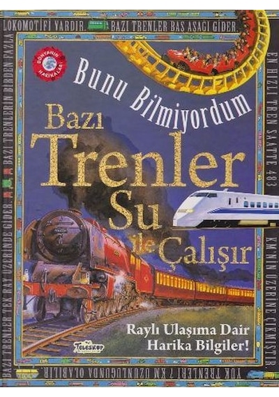 Bunu Bilmiyordum Bazı Trenler Su İle Çalışır Raylı Ulaşıma Dair Harika Bilgiler - Flowerpot Press - Teleskop Popüler Bilim