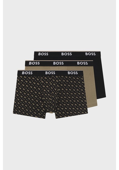 Boss Erkek Boxer 50554443 246 Siyah-haki-siyah Siyah-haki-siyah