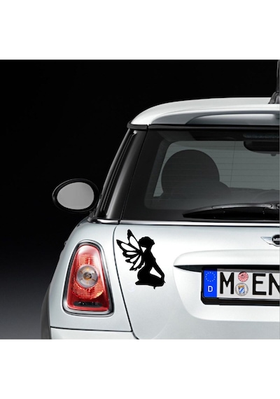 Kelebek Kadın Tasarım Oto Özel Yeni Sticker 20 10