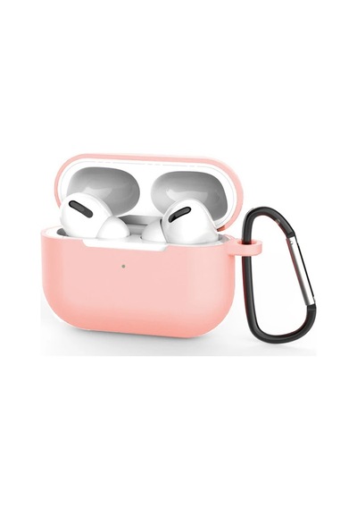 Ally Apple, Uyumlu AirPods Pro İnce Slim Silikon Kılıf+anahtarlık- 5775