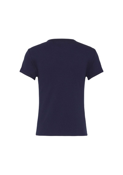 Calvin Klein Kadın Marka Logolu Günlük Kullanıma Uygun Lacivert T-shirt Lv047f233g 9eı