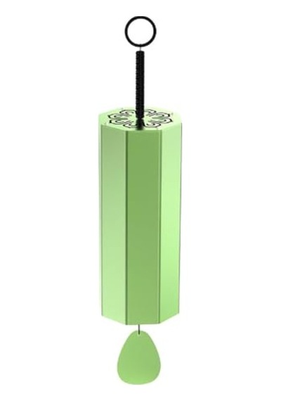 Aluminium Chord Wind Bell Green Color