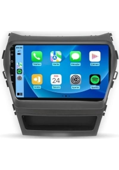 Aln Hyundai Santa Fe / İx45 2012-2016 6gb Ram 128gb Hafıza 8 Çekirdek Carplay Android Multimedya 9"