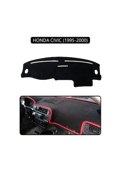 Honda Cıvıc 1995-2000torpido Koruma Halısı Siyah Kenar