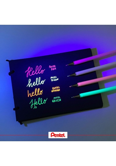 Hybrid Milky K108-ps Jel Tükenmez Kalem, Pastel Mavi, Açık Ve Renkli Kağıtlar Üzerinde Işıltılı, Çizgi Kalın Genel