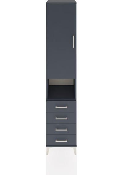 Hyperion Dolap 4 Raflı 4 Çekmeceli Tek Kapaklı 44x44x221 Antrasit-antrasit Antrasit Hyperion Dolap 4 Raflı 4 Çekmeceli Tek Kapaklı 44x44x221 Antrasit-antrasit Antrasit