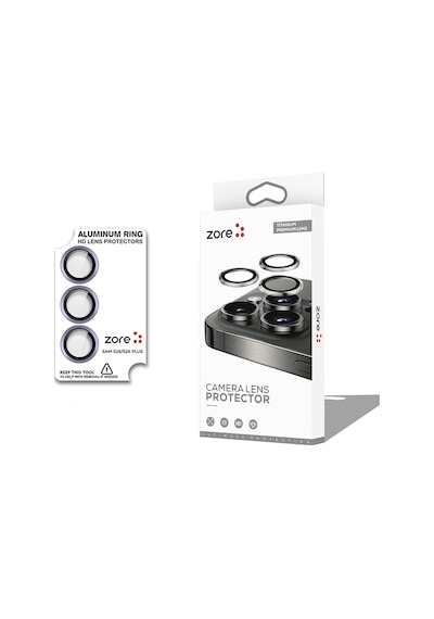 Galaxy Uyumlu  S26 Plus Safir Parmak İzi Bırakmayan Cl-12 Premium Kamera Lens Koruyucu Anti-reflective Mor