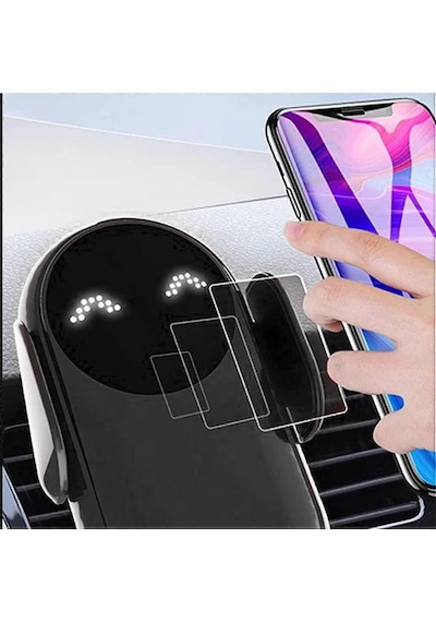 Akıllı Araba Kablosuz Şarj Cihazı Telefon Tutucu Otomatik Algılama Cep Telefonu Araba Şarj Cihazı Tutucu Qi 10w Hızlı Şarj Yemma Newway