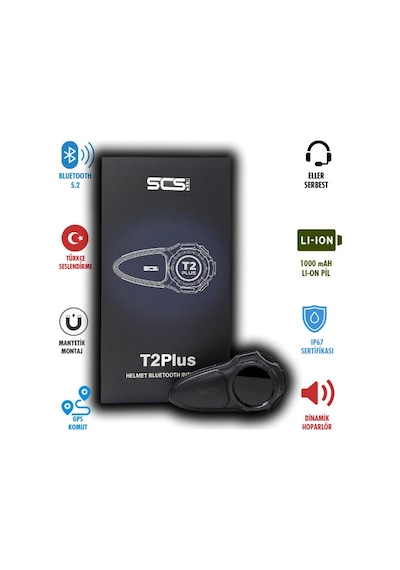 Scs T2 Plus Bluetooth Ve Intercom 8 Kişi Bağlantılı