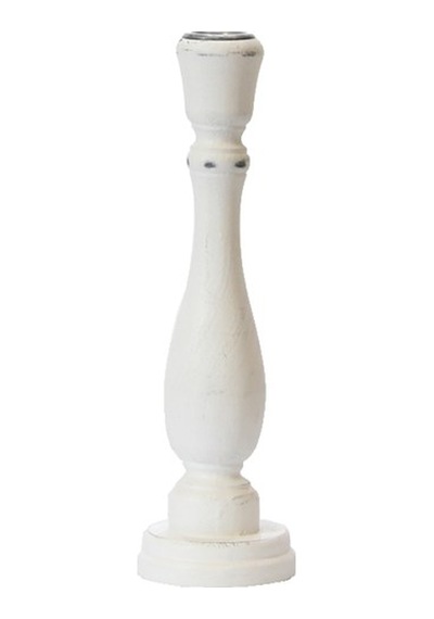 Ahşap Eskitme Şamdan 23 CM