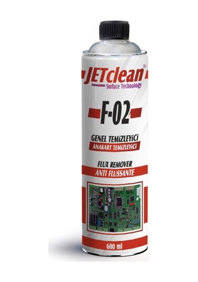 Jetclean F-02 600 Ml Flux Anakart Temizleme Sprey standart