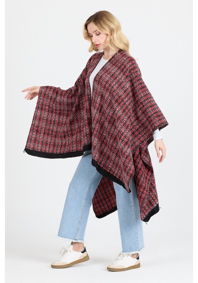 Panço - Pamuk Polyester Karışımlı Şık Ve Kaliteli Kumaş-kare Desenli Çok Renkli