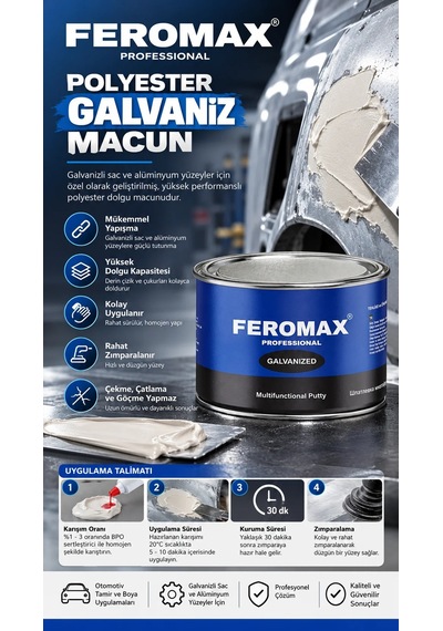 Feromax Anti Gravel Pütür Siyah 1 Kg