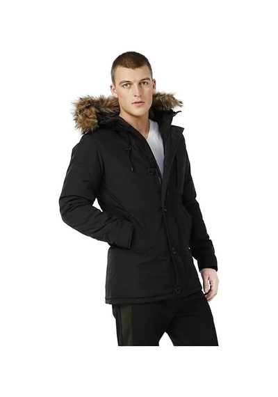 Lumberjack Ml Freddy Coat 3Sn54 3Pr Erkek Mont Siyah S-Xxl 001