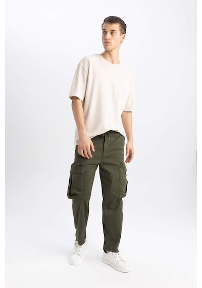 Defacto Gabardin Pantolon Rustik Loose Fit Kargo Cepli B8606AX23WNKH341 Haki Defacto Gabardin Pantolon Rustik Loose Fit Kargo Cepli B8606AX23WNKH341 Haki