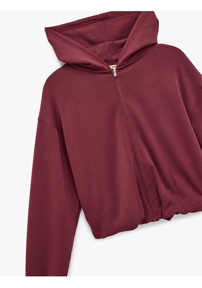 Koton Rahat Kalıp Modal Kumaş Uzun Kollu Tam Fermuarlı Kapüşonlu Sweatshirt Bordo 6wak10117ek Koton Rahat Kalıp Modal Kumaş Uzun Kollu Tam Fermuarlı Kapüşonlu Sweatshirt Bordo 6wak10117ek