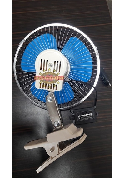 Araç Içi Vantilatör Serinletici 12 Volt 8 Inc Mandallı 12V Pmx