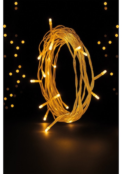 3 Adet Mistique Home Sarı Led Işık 50'li 3 Metre Çok Renkli