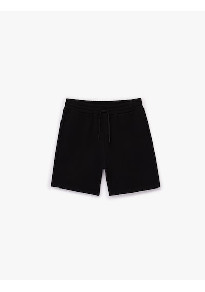 Koton Regular Fit Pamuklu Pike Kumaş Cepli Beli Bağcıklı Bermuda Spor Şort Siyah 6sam40053nk Koton Regular Fit Pamuklu Pike Kumaş Cepli Beli Bağcıklı Bermuda Spor Şort Siyah 6sam40053nk