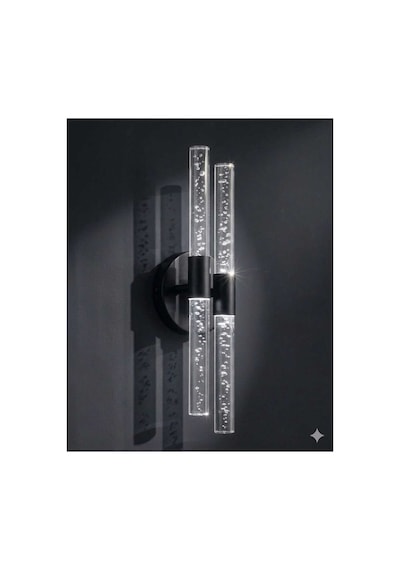 Bubbleflux Dubble Medium 40 Cm Modern Tasarım Led Aplik - Duvar Lambası - Siyah - Elektrikli - Beyaz Led Siyah Elektrikli Duble