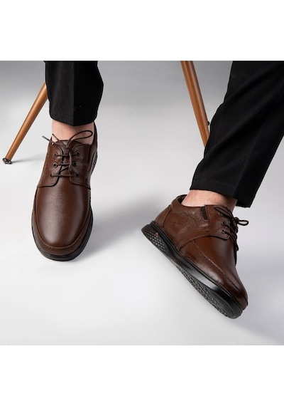 String Hakiki Deri Comfort Ortopedik Erkek Günlük Ayakkabı, Baba Ayakkabısı, Ortopedik Ayakkabı