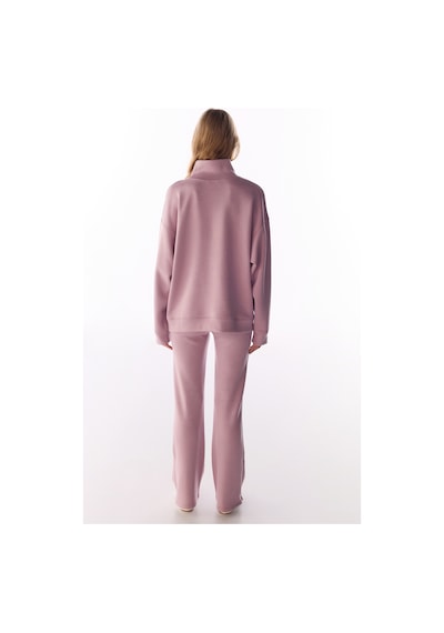 Penti Pembe İpeksi Dokunuş Silky Touch Paça Detaylı İspanyol Paça Flare Pantolon Açık Lila