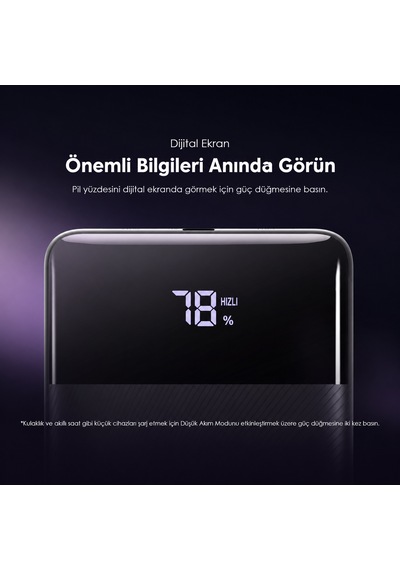 Oraimo 10000 Mah 22.5w Powerbank Opb-7100q Speed Black Siyah - Koyu Gri