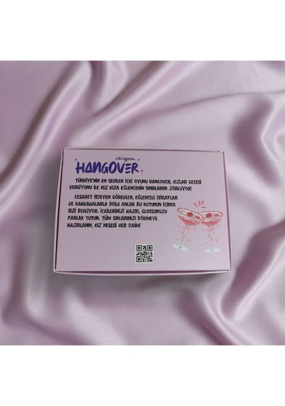 Hangover Kızlar Gecesi Büyük Kutulu İçki Oyunu 18+ Kadınlara Özel Eğlenceli Parti Kart Oyunu