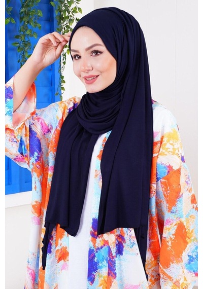 Unika Boutique Kadın Penye Şal Kaymaz Lacivert