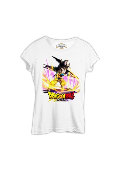 Dragon Ball Daima Yıldız Beyaz Bayan Tshirt 001